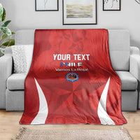 Custom Chile Football Blanket 2024 Vamos La Roja - Red