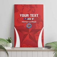 Custom Chile Football Canvas Wall Art 2024 Vamos La Roja - Red - Wonder Print Shop