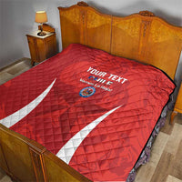 Custom Chile Football Quilt 2024 Vamos La Roja - Red - Wonder Print Shop
