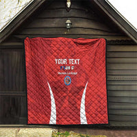 Custom Chile Football Quilt 2024 Vamos La Roja - Red - Wonder Print Shop