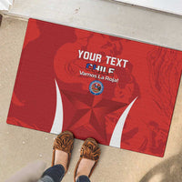 Custom Chile Football Rubber Doormat 2024 Vamos La Roja - Red - Wonder Print Shop