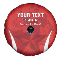 Custom Chile Football Spare Tire Cover 2024 Vamos La Roja - Red - Wonder Print Shop