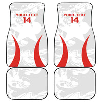 Custom Chile Football Car Mats 2024 Vamos La Roja - White - Wonder Print Shop