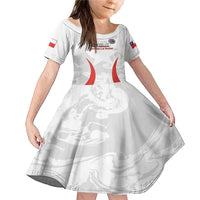 Custom Chile Football Family Matching Mermaid Dress and Hawaiian Shirt 2024 Vamos La Roja - White - Wonder Print Shop