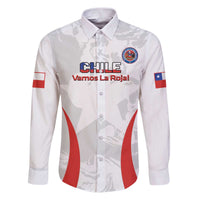 Custom Chile Football Family Matching Puletasi and Hawaiian Shirt 2024 Vamos La Roja - White - Wonder Print Shop