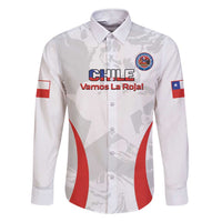 Custom Chile Football Family Matching Short Sleeve Bodycon Dress and Hawaiian Shirt 2024 Vamos La Roja - White - Wonder Print Shop