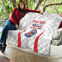 Custom Chile Football Quilt 2024 Vamos La Roja - White - Wonder Print Shop