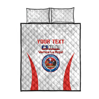 Custom Chile Football Quilt Bed Set 2024 Vamos La Roja - White - Wonder Print Shop