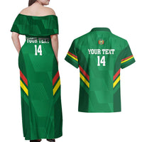 Custom Bolivia Football Couples Matching Off Shoulder Maxi Dress and Hawaiian Shirt 2024 Vamos La Verde - Green - Wonder Print Shop