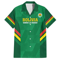 Custom Bolivia Football Family Matching Off Shoulder Short Dress and Hawaiian Shirt 2024 Vamos La Verde - Green - Wonder Print Shop