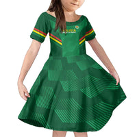 Custom Bolivia Football Family Matching Puletasi and Hawaiian Shirt 2024 Vamos La Verde - Green - Wonder Print Shop