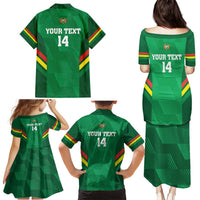 Custom Bolivia Football Family Matching Puletasi and Hawaiian Shirt 2024 Vamos La Verde - Green - Wonder Print Shop