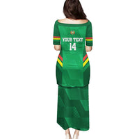 Custom Bolivia Football Family Matching Puletasi and Hawaiian Shirt 2024 Vamos La Verde - Green - Wonder Print Shop