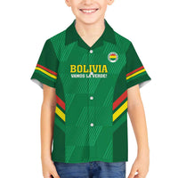 Custom Bolivia Football Family Matching Puletasi and Hawaiian Shirt 2024 Vamos La Verde - Green - Wonder Print Shop