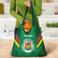 Custom Bolivia Football Grocery Bag Vamos La Verde - Green