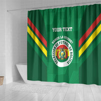 Custom Bolivia Football Shower Curtain 2024 Vamos La Verde - Green