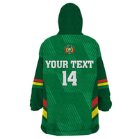 Custom Bolivia Football Wearable Blanket Hoodie 2024 Vamos La Verde - Green - Wonder Print Shop