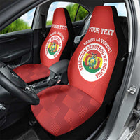 Custom Bolivia Football Car Seat Cover 2024 Vamos La Verde - Red - Wonder Print Shop