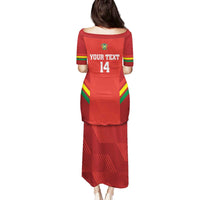 Custom Bolivia Football Family Matching Puletasi and Hawaiian Shirt 2024 Vamos La Verde - Red - Wonder Print Shop