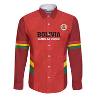 Custom Bolivia Football Family Matching Short Sleeve Bodycon Dress and Hawaiian Shirt 2024 Vamos La Verde - Red - Wonder Print Shop