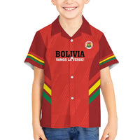 Custom Bolivia Football Family Matching Tank Maxi Dress and Hawaiian Shirt 2024 Vamos La Verde - Red - Wonder Print Shop