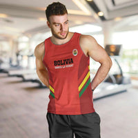 Custom Bolivia Football Men Tank Top 2024 Vamos La Verde - Red - Wonder Print Shop