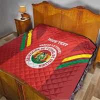 Custom Bolivia Football Quilt 2024 Vamos La Verde - Red - Wonder Print Shop