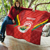 Custom Bolivia Football Quilt 2024 Vamos La Verde - Red - Wonder Print Shop