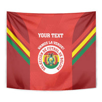 Custom Bolivia Football Tapestry 2024 Vamos La Verde - Red - Wonder Print Shop
