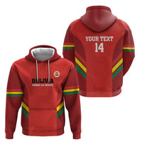 Custom Bolivia Football Zip Hoodie 2024 Vamos La Verde - Red - Wonder Print Shop