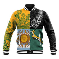 Personalised Rugby 2025 Championship Baseball Jacket Combination of Southern Hemisphere Countries - Wonder Print Shop