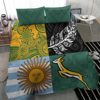 Rugby 2025 Championship Bedding Set Combination of Southern Hemisphere Countries - Wonder Print Shop