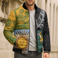 Personalised Rugby 2025 Championship Bomber Puffer Jacket Combination of Southern Hemisphere Countries - Wonder Print Shop