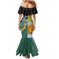 Personalised Rugby 2025 Championship Family Matching Mermaid Dress and Hawaiian Shirt Combination of Southern Hemisphere Countries - Wonder Print Shop