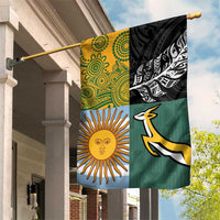 Rugby 2025 Championship Garden Flag Combination of Southern Hemisphere Countries - Wonder Print Shop