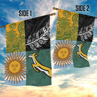 Rugby 2025 Championship Garden Flag Combination of Southern Hemisphere Countries - Wonder Print Shop