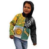 Personalised Rugby 2025 Championship Kid Hoodie Combination of Southern Hemisphere Countries - Wonder Print Shop