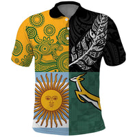 Personalised Rugby 2025 Championship Polo Shirt Combination of Southern Hemisphere Countries - Wonder Print Shop