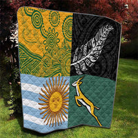 Rugby 2025 Championship Quilt Combination of Southern Hemisphere Countries - Wonder Print Shop