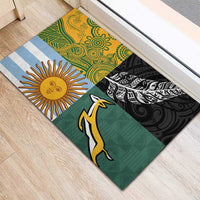 Rugby 2025 Championship Rubber Doormat Combination of Southern Hemisphere Countries - Wonder Print Shop