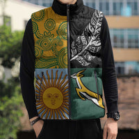 Personalised Rugby 2025 Championship Sleeveless Puffer Jacket Combination of Southern Hemisphere Countries - Wonder Print Shop
