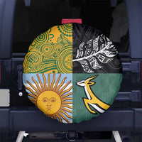 Rugby 2025 Championship Spare Tire Cover Combination of Southern Hemisphere Countries - Wonder Print Shop