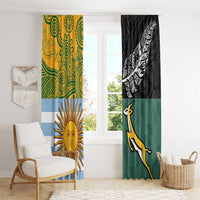 Rugby 2025 Championship Window Curtain Combination of Southern Hemisphere Countries - Wonder Print Shop