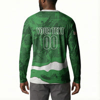 Custom Zimbabwe Rugby 2026 Button Sweatshirt Go Sables Sporty Grunge Style