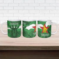 Custom Zimbabwe Rugby 2026 Ceramic Mug Go Sables Sporty Grunge Style