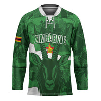 Custom Zimbabwe Rugby 2026 Hockey Jersey Go Sables Sporty Grunge Style