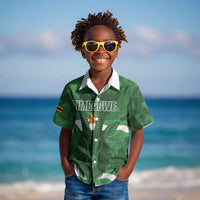 Custom Zimbabwe Rugby 2026 Kid Hawaiian Shirt Go Sables Sporty Grunge Style