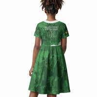 Custom Zimbabwe Rugby 2026 Kid Short Sleeve Dress Go Sables Sporty Grunge Style