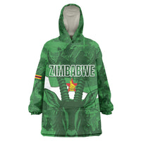 Custom Zimbabwe Rugby 2026 Kid Wearable Blanket Hoodie Go Sables Sporty Grunge Style