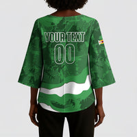 Custom Zimbabwe Rugby 2026 Kimono Sleeve Blouse Go Sables Sporty Grunge Style